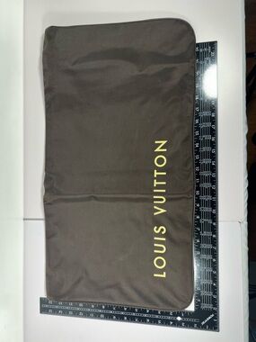 Louis Vuitton Large Zipper Dust / garment Bag Storage Case Brown